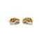 Boucles d'oreilles Boucles d'oreilles Mailles vintage en or jaune, blanc et diamants 58 Facettes 35772