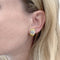 Boucles d'oreilles Boucles d'oreilles Mailles vintage en or jaune, blanc et diamants 58 Facettes 35772