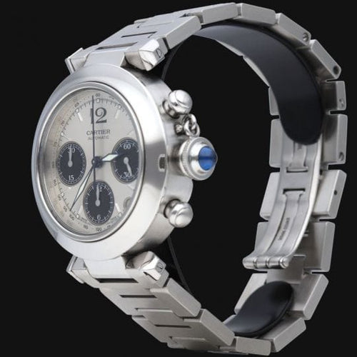 Montre Cartier Pasha - Montre chronographe en acier 58 Facettes MT45243
