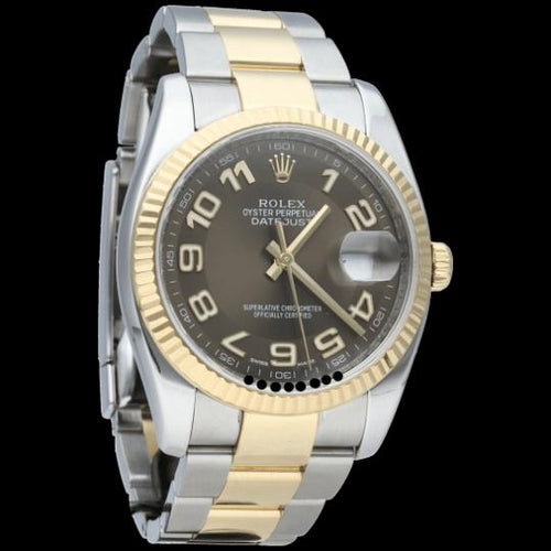 Montre Rolex Datejust - Montre 36 mm en or jaune et acier 58 Facettes MT47071
