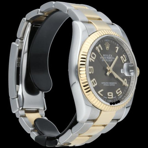 Montre Rolex Datejust - Montre 36 mm en or jaune et acier 58 Facettes MT47071