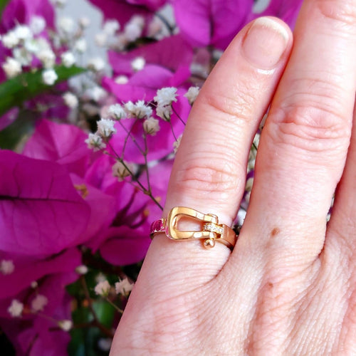Bague 53 Fred Force 10 - Bague en or rose et diamants 58 Facettes 265