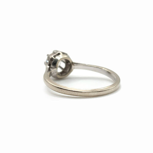 Bague 53 Bague diamant des années 1950 en or gris 18k 58 Facettes 266