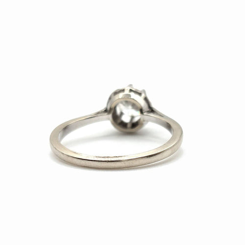 Bague 53 Bague diamant des années 1950 en or gris 18k 58 Facettes 266