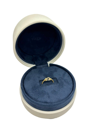 Bague 51 Fred Force 10 - Bague petit modèle en or jaune et diamants 58 Facettes 2046