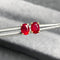 Boucles d'oreilles Single Tulip - Boucles d'oreilles en or 18K et rubis ovales 58 Facettes GER1047RB