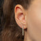 Disco - Boucles d'oreilles tennis en or 18K et diamants 0,5 ct 58 Facettes GER1022YG