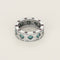 Bague 53 Bague jonc en or gris 18K et diamants traités 58 Facettes B260360