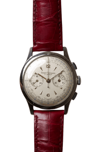 Montre Girard-Perregaux - Montre chronographe réf. 22209 en acier 58 Facettes MONTRE-004