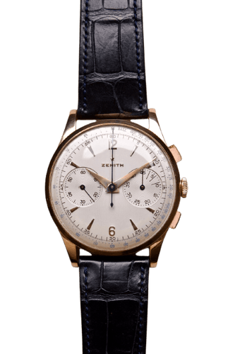 Montre Zenith Stellina - Montre chronographe en or rose 18k 58 Facettes MONTRE-005