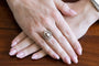Bague 52 Bague en or blanc avec opale et diamants taille rose 58 Facettes 12399