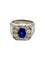Bague 52 Bague en or blanc 18K, saphir et diamants 58 Facettes 2040