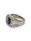 Bague 52 Bague en or blanc 18K, saphir et diamants 58 Facettes 2040