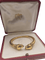 Bracelet Cartier - Bracelet Double Cougar vintage en or jaune, diamants et saphirs 58 Facettes CV-072