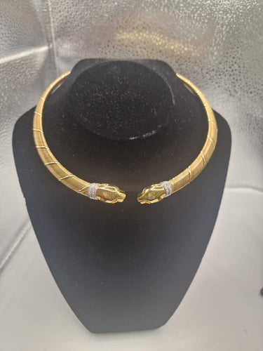 Collier Cartier - Collier Double Cougar en or jaune 58 Facettes CV-073