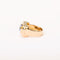 Bague 55.5 Bague Tank en or rose et spinelle synthétique taille émeraude 58 Facettes LMB-352