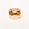Bague 55.5 Bague Tank en or rose et spinelle synthétique taille émeraude 58 Facettes LMB-352