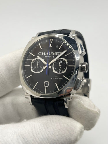 Montre Chaumet Dandy - Montre chronographe automatique en acier 58 Facettes 2042