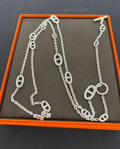 Collier Hermès Farandole - Sautoir en argent 58 Facettes jnci131