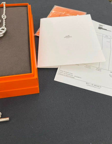 Collier Hermès Farandole - Sautoir en argent 120 cm 58 Facettes jnci131