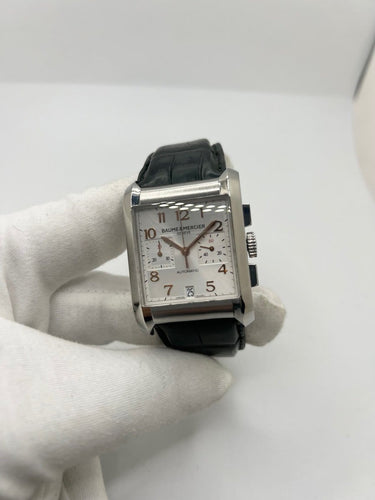 Montre Baume & Mercier Hampton - Montre chronographe automatique en acier 58 Facettes 2012