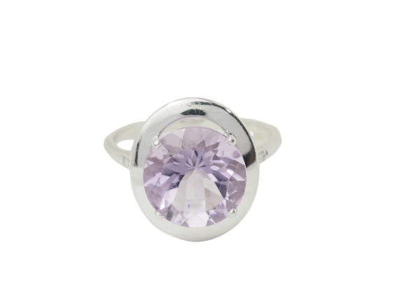 Bague 56 Mauboussin - Bague en or blanc, améthyste et diamants 58 Facettes 33602