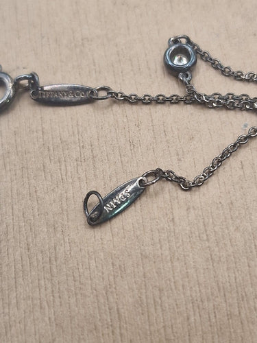 Bracelet Tiffany & Co. Elsa Peretti Diamonds by the Yard - Bracelet en argent et diamants 58 Facettes CV-075