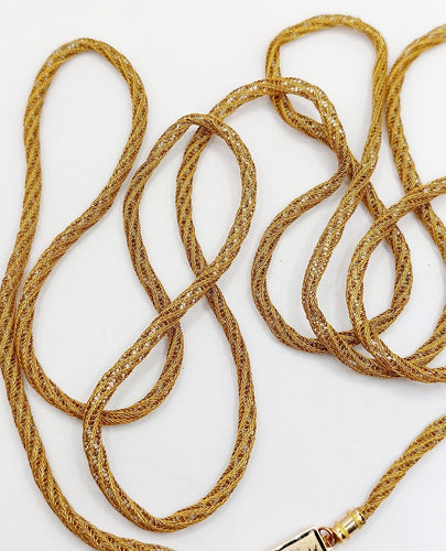 Collier Sautoir géorgien en or 18k, mailles cannetille 58 Facettes A07527