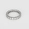 Bague 53 Alliance américaine - Bague en or gris et diamants 58 Facettes B260351