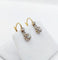 Boucles d'oreilles Dormeuses antiques - Boucles d'oreilles en or 18k, platine et diamants 58 Facettes A07534
