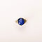 Bague 52 Art Déco - Bague en or blanc, saphir synthétique et diamants 58 Facettes LMB-372