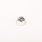 Bague 52 Art Déco - Bague en or blanc, saphir synthétique et diamants 58 Facettes LMB-372