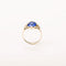 Bague 52 Art Déco - Bague en or blanc, saphir synthétique et diamants 58 Facettes LMB-372