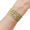 Bracelet Bracelet ruban en or jaune, platine et diamants 58 Facettes 35796