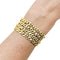 Bracelet Bracelet ruban en or jaune, platine et diamants 58 Facettes 35796