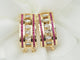 Boucles d'oreilles Boucles d'oreilles vintage - Boucles d'oreilles en or jaune, rubis et diamants 58 Facettes 33439