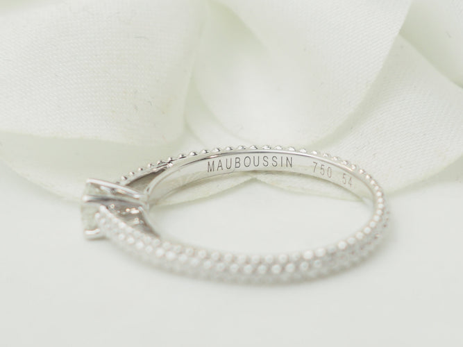 Bague 54 Mauboussin Fan du premier jour - Bague en or blanc et diamant 58 Facettes 33608