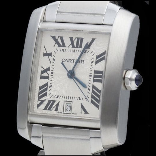 Montre Cartier Tank Française - Montre en acier 58 Facettes MT45217