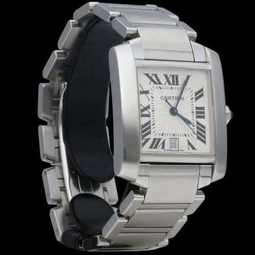 Montre Cartier Tank Française - Montre en acier 58 Facettes MT45217