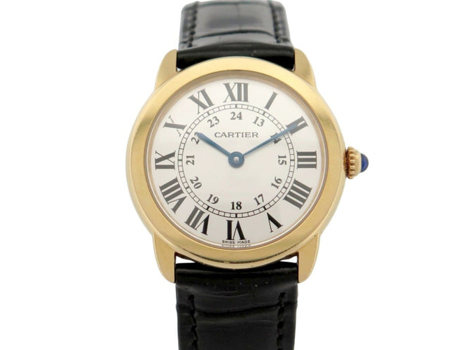 Montre Cartier Ronde Solo - Montre 29 mm en or jaune et acier 58 Facettes 275588