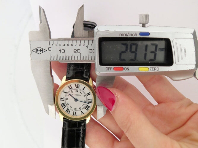 Montre Cartier Ronde Solo - Montre 29 mm en or jaune et acier 58 Facettes 275588
