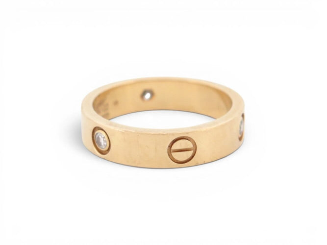Bague 64 Cartier Love - Bague 3 diamants en or jaune 18k 58 Facettes 275565