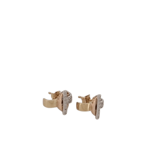 Boucles d'oreilles Guy Laroche - Boucles d'oreilles en or jaune et diamants 58 Facettes 2779443