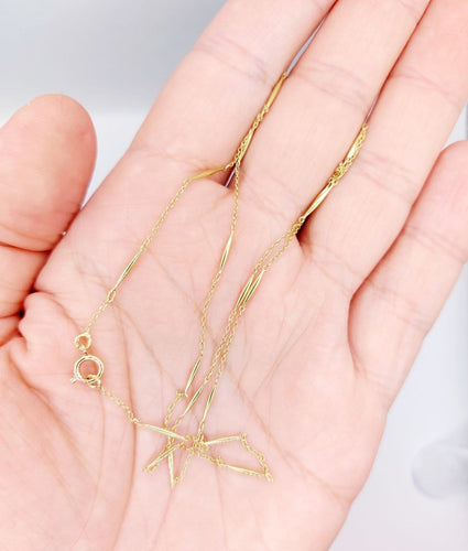 Collier Collier chaîne vintage en or 18K à mailles forçat 58 Facettes A07405