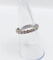 Bague 53 Alliance américaine en or blanc 18k et diamants 1,10 ct 58 Facettes A07301