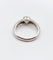 Bague 52 Bague jonc vintage en or blanc et diamant ovale 58 Facettes A07408