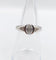 Bague 52 Bague jonc vintage en or blanc et diamant ovale 58 Facettes A07408