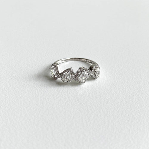 Bague 53 Aitches Teide - Bague en or blanc 18K et diamants 58 Facettes GBR1067WG