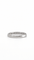 Bague 54 Demi-alliance en or gris 18K et diamants 58 Facettes LP 1075/ANNB