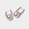 Boucles d'oreilles Underwater - Boucles d'oreilles créoles en or blanc et perles Akoya 58 Facettes GER1320WG